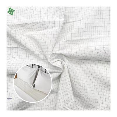 China Breathable Home textile deco cotton carbon fiber fabric roll antistatic fabric for bedding sheet pillow for sale