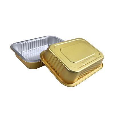 China Eco-friendly Oval Containers Aluminum Foil Container Food Grade Aluminum Foil Cups Foil Containers for sale