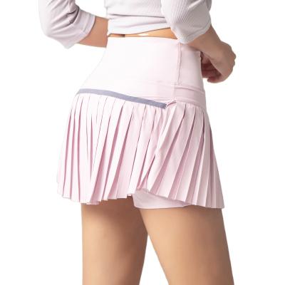 China Fashion Breathable High Quality Tennis Sports Short Skirt Yoga Fitness Workout Pleated Skirts Girls for sale