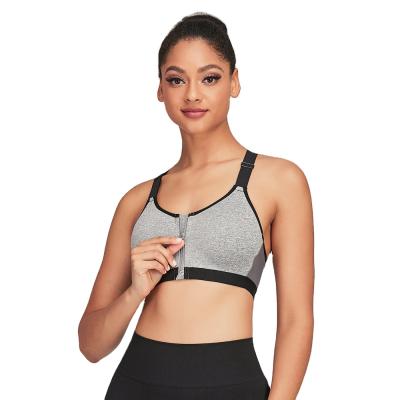 China Breathable Breathable Quick Dry Plus Size Sports Bra With Chest Pads Seamless Woman Bra for sale