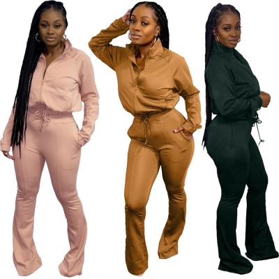 China 2022 New Arrivals Breathable Set Women Apparel Joggers Pants Two Piece Pants Set Women Knit 2 Piece Set Women for sale