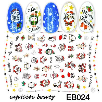 China A variety of styles for you to choose wholesale stickers snowflake snowman nails Atr decals eb series nails supplier for sale