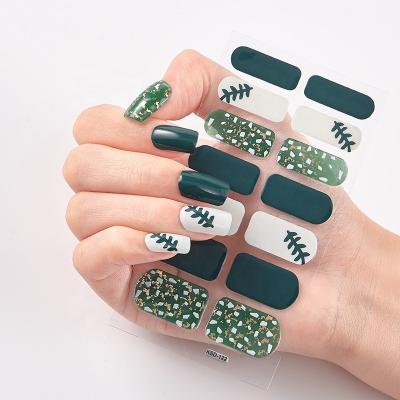 China Finger Nail Art Wholesale Hot Selling Film Nail Polish Stickers Bronzing Laser Nail Stickers Full Cover Gel Nail Wraps for sale