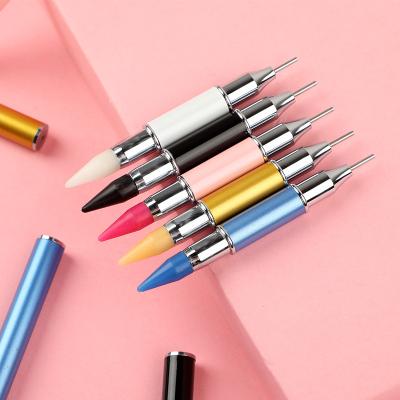 China The beauty paint factory double-headed paste Diamond Diamond Tool Spot Wholesale Art Suction Drill Point Drill Pen Pencil Diy nail factory source new for sale