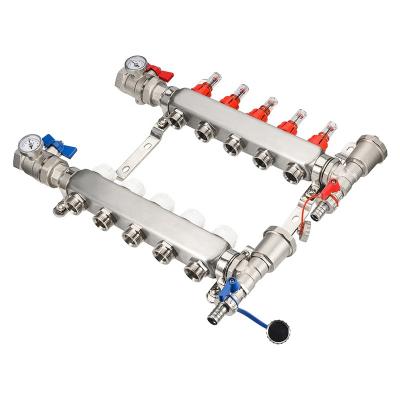 China Modern Stainless Steel Manifold For Water Pipe Floor Heating Mixing Valve for sale