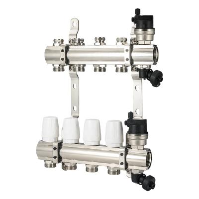 China 2-12 Ways Modern Manifolds Brass Manifold For Floor Heating for sale