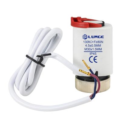 China Modern Radiant Floor Thermal Electric Water Heater Actuator For Floor Heating Manifold for sale