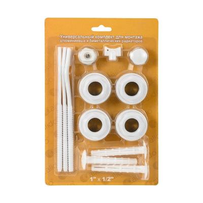 China RK6203 Modern Home Radiator Accessories Fitting Radiator Set Fittings 13 In 1 Kits for sale