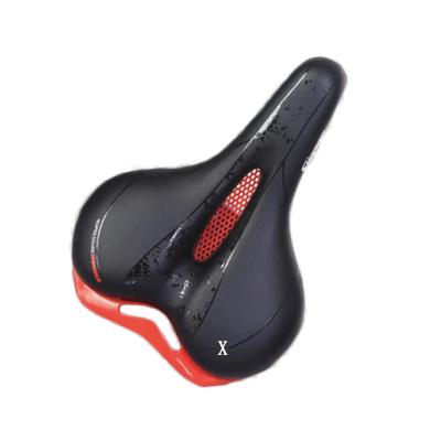 China PU Durable Comfortable Breathable Riding Saddle Cushion Bicycle Road Mountain Bike Saddle Cushion Soft Seat for sale