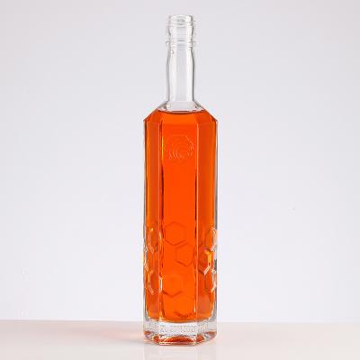 China Beverage Rum Bourbon Vodka Tequila Or Mouthwas Like Glass Wine Bottles Handcraft Old Glass Liquor Bottle for sale