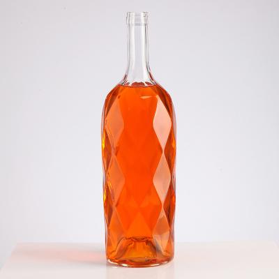 China 1000ml Beverage Bottle 1lite Gin Wine Liquor Spirit Glass Clear Glass Bottles 1L for sale