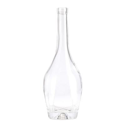 China Custom Transparent Beverage Good Amount Glass Bottle Vodka Spirit Wine Bottle For Whiskey Brandy Liquor Vodka XO Bourbon Gin for sale