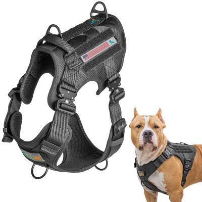 China Front Clip Customize Arnes Strong Padded Non Pull Military Chest Plate Vest Xxlarge Bully Dog Harness for sale