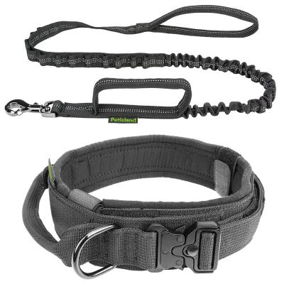 China Safety Quick Release Buckle Aglity Dog Thoughtful Military Hunting Extreme Tactical Large Heavy Duty Leash for sale