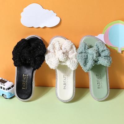 China Wholesale New Fashion Trend Style Korean Fashion Kids Bow Beach Shoes and Children's Flat Children's Sandals for sale