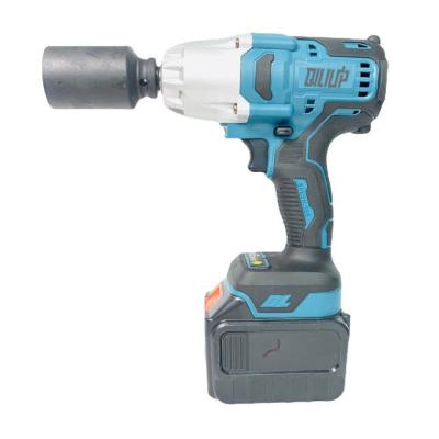 China Max Power 500 At Current Electric Power Tools 4.0Ah Brushless Rechargeable Lithium-ion Cordless Impact Wrench for sale