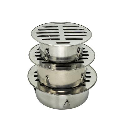 China Contemporary Concealed Square Stainless Steel Anti Clog Anti Clog Floor Drain In Bathroom for sale