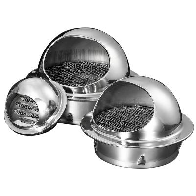 China Stainless Steel Air Duct Ventilation Air Supply Vent One Way Waterproof Rainproof And Insect Proof Diffuser for sale