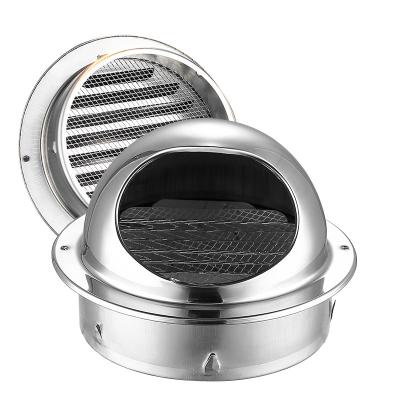 China Stainless Steel Rainproof And Insect Proof 50mm-60mm Duct With Waterproof Cover Wall Duct Kitchen Exhaust for sale