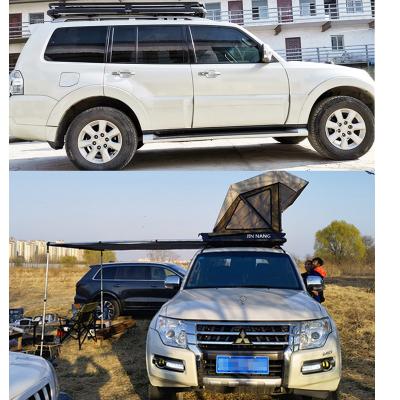 China Trigone / V-type Ground Widely Used Hard Outdoor Camping Special Nail Aluminum Alloy Vehicle Roof Tent for sale