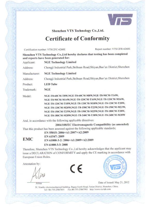 CE - Shenzhen Nge Technology Co., Ltd.