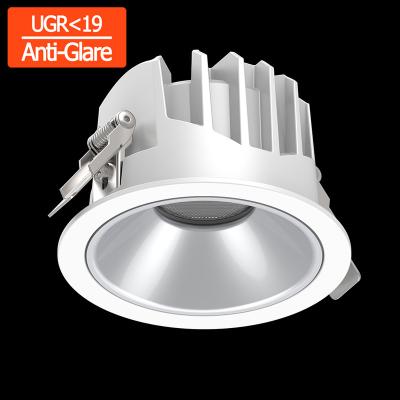 China 24 Degree 90mm Recessed 10W Anti Glare LED Downlight 38 Degree UGR for sale