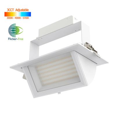 China Dimmable Rectangular Shop Decorator 20W 28W 38W 40W Rectangular LED Downlight Modern Square LED Downlight 50W 60W Dimmable for sale