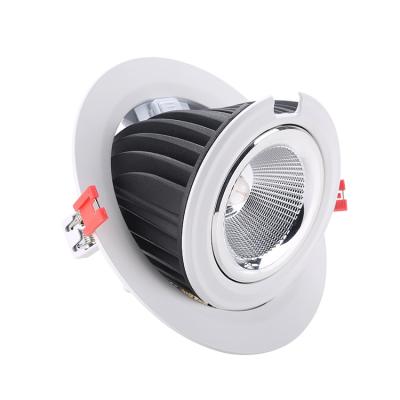 China Newest aluminum alloy factory supplier round shape gimbal downlight CE RoHS 48w high quality cob led downlight for sale