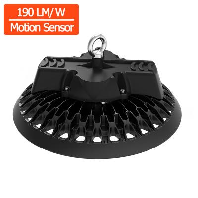 China Hanging Ring 190lm/w IP65 100 Watt 150 Watt UFO LED High Bay Light With Dimming Sensor Industrial Warehouse 200 Watt Led Hibay Light for sale