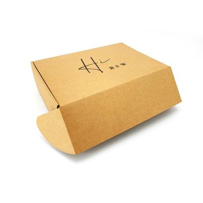 China Recycled Materials Wholesale Custom Logo Printed Kraft Corrugated Packaging Box Luxury Gift Paper Boxes for sale