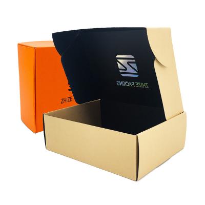 China Recycled Packaging Materials Logo Printing Recycled Folding Paper Custom Gift Corrugated Cardboard Boxes for sale