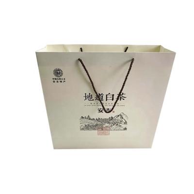 China Cheap Custom Printing Disposable Food Packaging Paper Bag Disposable Paper Bag With Twisted Handle for sale