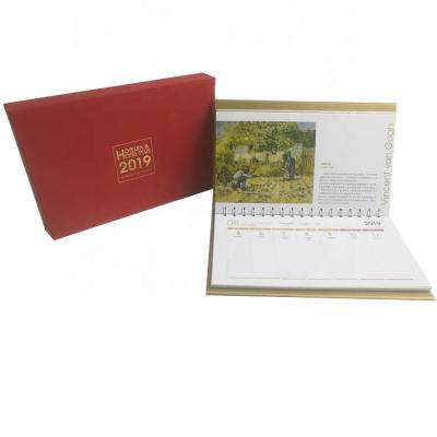 China Table Calendar 2022 Custom Printing Gift High End Desk Calendar for sale