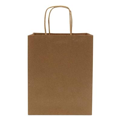 China 100% Brown Biodegradable Zero Waste Recyclable Shopping Kraft Paper Gifts Bags With Your Own Logo for sale