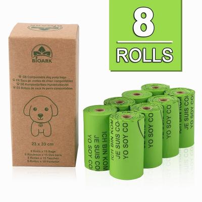 China Eco-Friendly Biodegradable Cornstarch Doggie Poo Dog Waste Poop Compostable Poop Bag Custom Made BIODEGRADABLE for sale