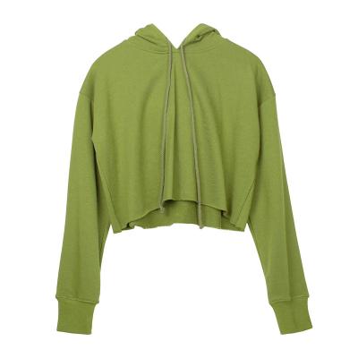 China Custom Wholesale Solid Color Spring Autumn Logo Breathable Long Sleeve Women's Hoodies for sale