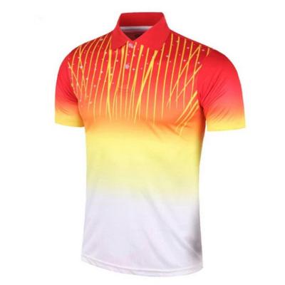 China Viable Sports Men's Polo Shirt Short Sleeve Tees Ping Pong Badminton Team Uniform for sale