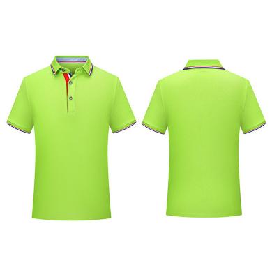 China Business Color Lapel Short Sleeve Short Polo Shirt for sale