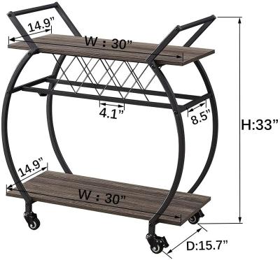 China Home Organizer Kitchen Trolley Cart High Quality Modern 3 Tier Solid Wood Shelf Kitchen Storage Rack Shelving for sale