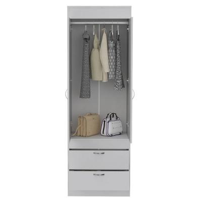 China Modern Wardrobe 2 Door and Wooden 2 Drawer Bedroom Wardrobe Wardrobe Closet Wardrobes for sale