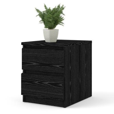 China Modern High Quality Nightstand Black Night Stand Environmental Protection Board Nightstand for sale