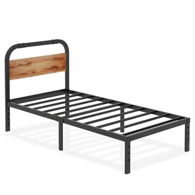 China Other High Quality Steel Queen Size Single Decker Bed Big Size Frame Bedroom Furniture for sale