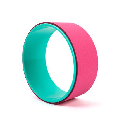 China Universal Custom Logo Fitness Eco Friendly Stretching Prop Band Yoga Wheel for sale