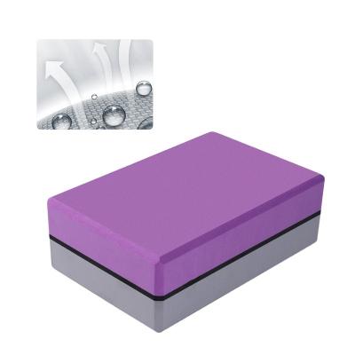 China High Density EVA 200g Yoga Brick Two Color Hot Yoga Pilate Yoga Foam Soft Yoga Block for sale