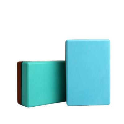 China Hot Custom Wholesale Eva Foam Yoga Block Double Color Yoga Brick From Yoga Pilate China Manufacturer for sale