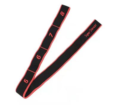 China Yoga exercise fitness training yoga stretching belt for dance exercise anti-copying digital belt elastic fitness for sale