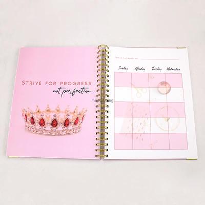 China paper & Cardboard OEM Notebooks Journal Printing Affordable Planner Printing Custom Color Cover for sale