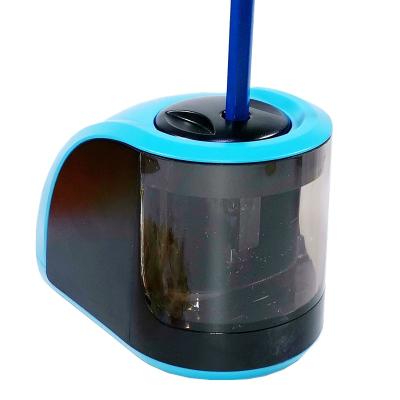 China Original Wholesale Color Electronic Pencil Sharpener Switch Off School Office Safe Automatic Electric Classroom Eco-friendly Material for sale