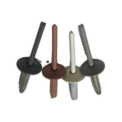 China Construction 18-8 DIN7337 Flange Head Blind Rivets for eter board and particle board with aluminum tube for sale