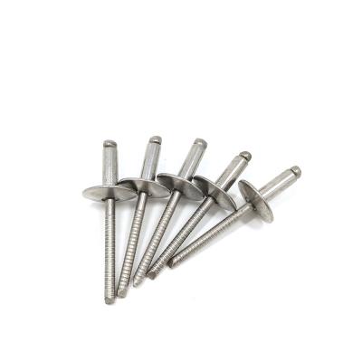 China Free Sample Stainless Steel Rivets All 304/316 Stainless Steel Big Head Flat Head Blind Rivets for sale